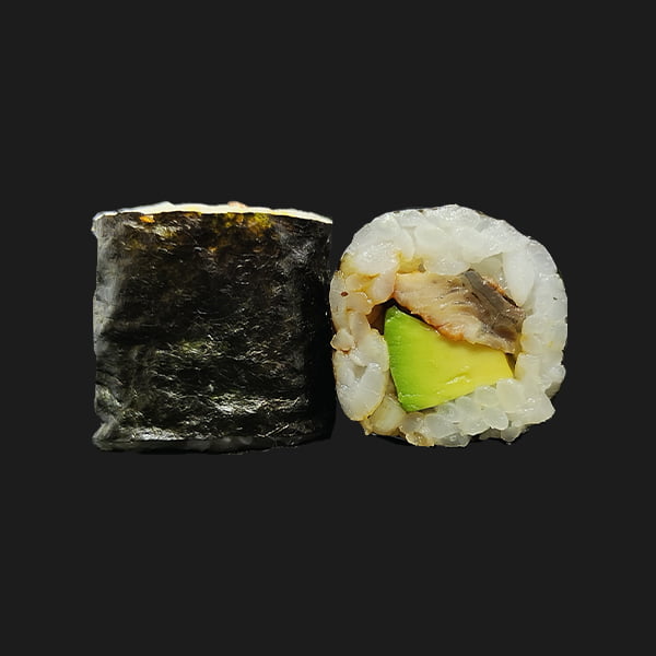 Maki Anguille grillée avocat sauce sushi